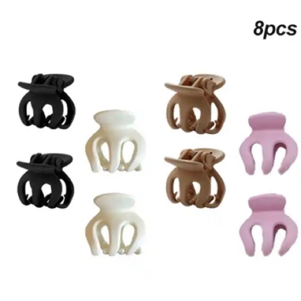 8 pcs | Hair Claw Crab Clamp Clips Hair Accessories